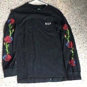 Huf rose black long sleeve
